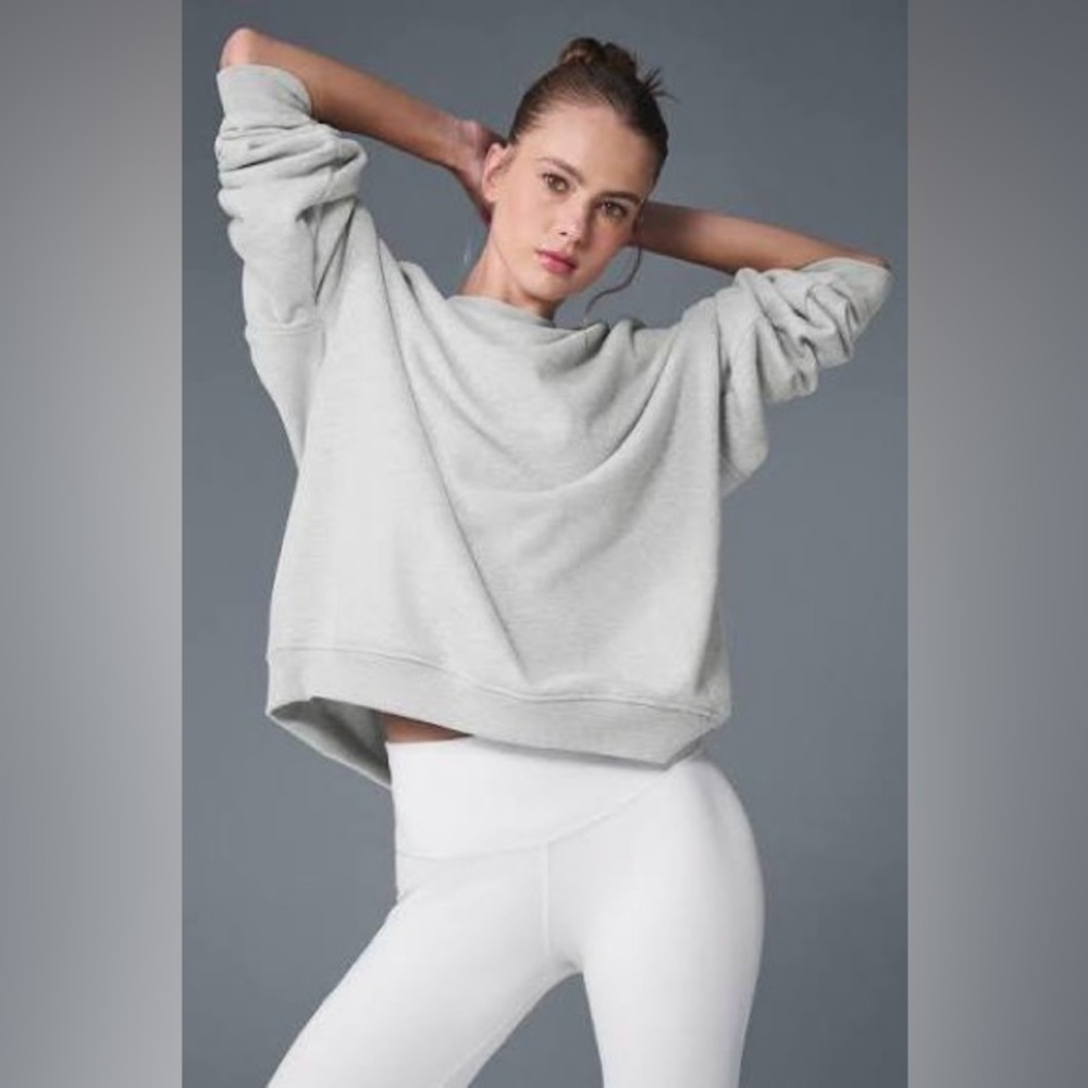 nwt alo renown heavyweight crewneck sweatshirt sz large